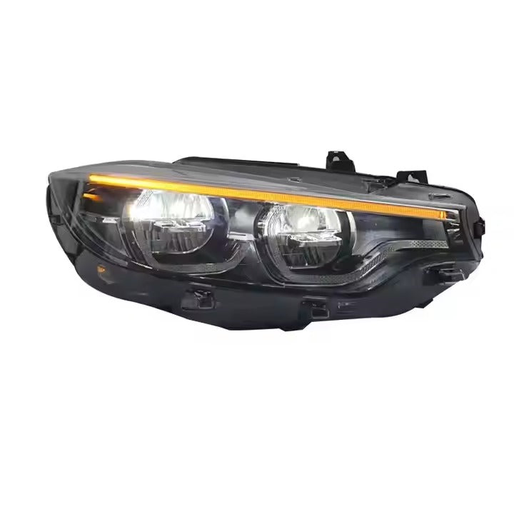 LCI Style LED Color Switching Yellow/White Headlights - F30 3 Series / F31 3 Series