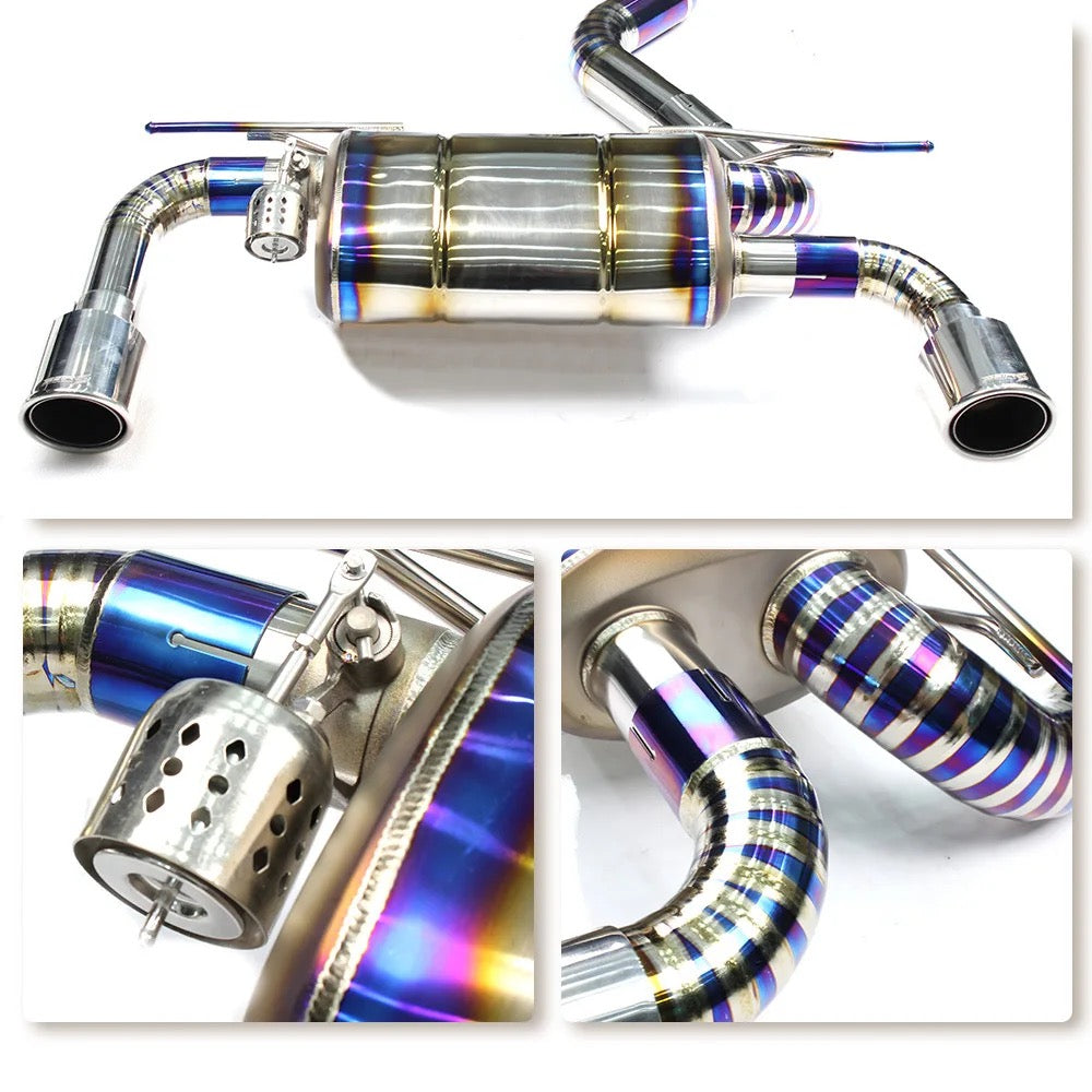 F30 F35 titanium exhaust Valve Cover cat back 