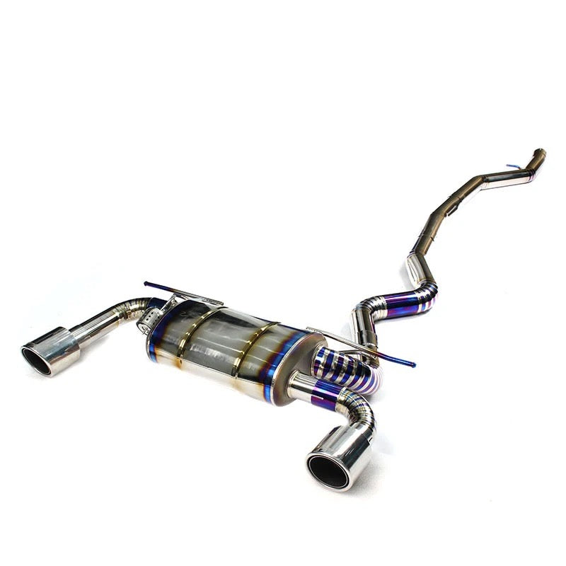 F30 F35 titanium exhaust Valve Cover cat back 