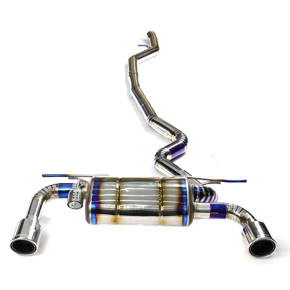 F30 F35 titanium exhaust Valve Cover cat back 