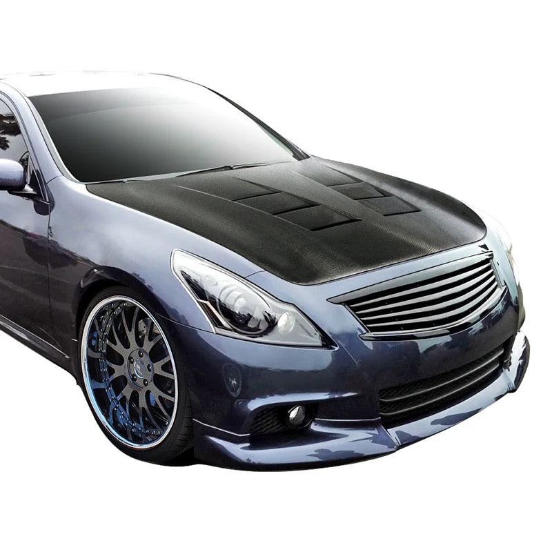 G37 Carbon Fiber Hood β Vented AMS Style