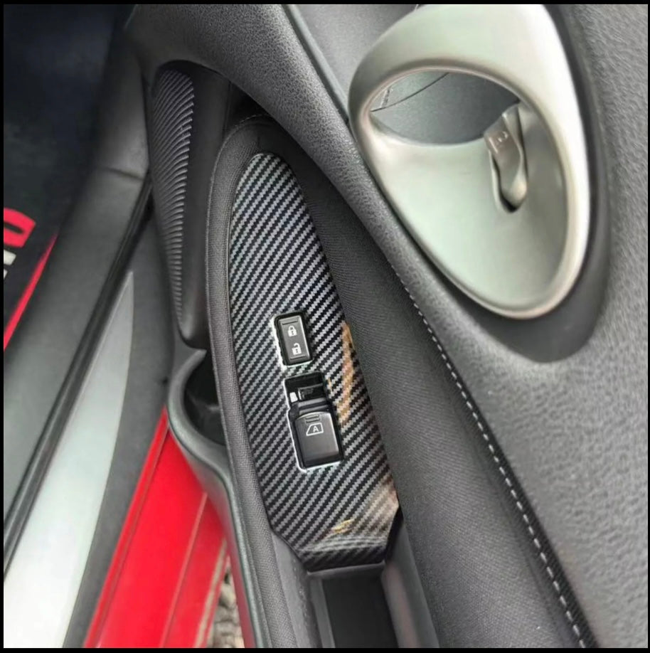 370z Carbon Fiber Door Window Switch Cover