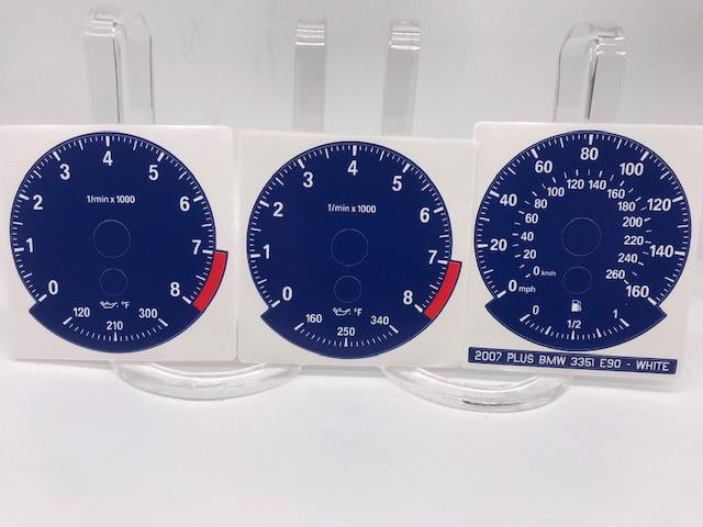 Colored Gauge Face Replacements