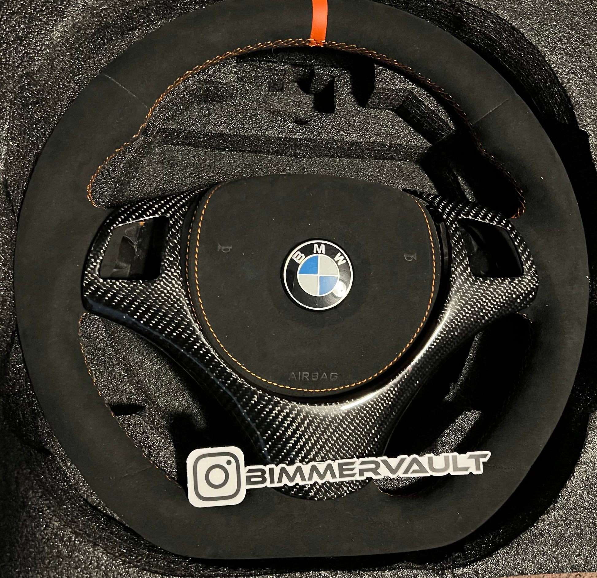 BMW E9x Custom Alcantara Steering Wheel – Bimmer Vault