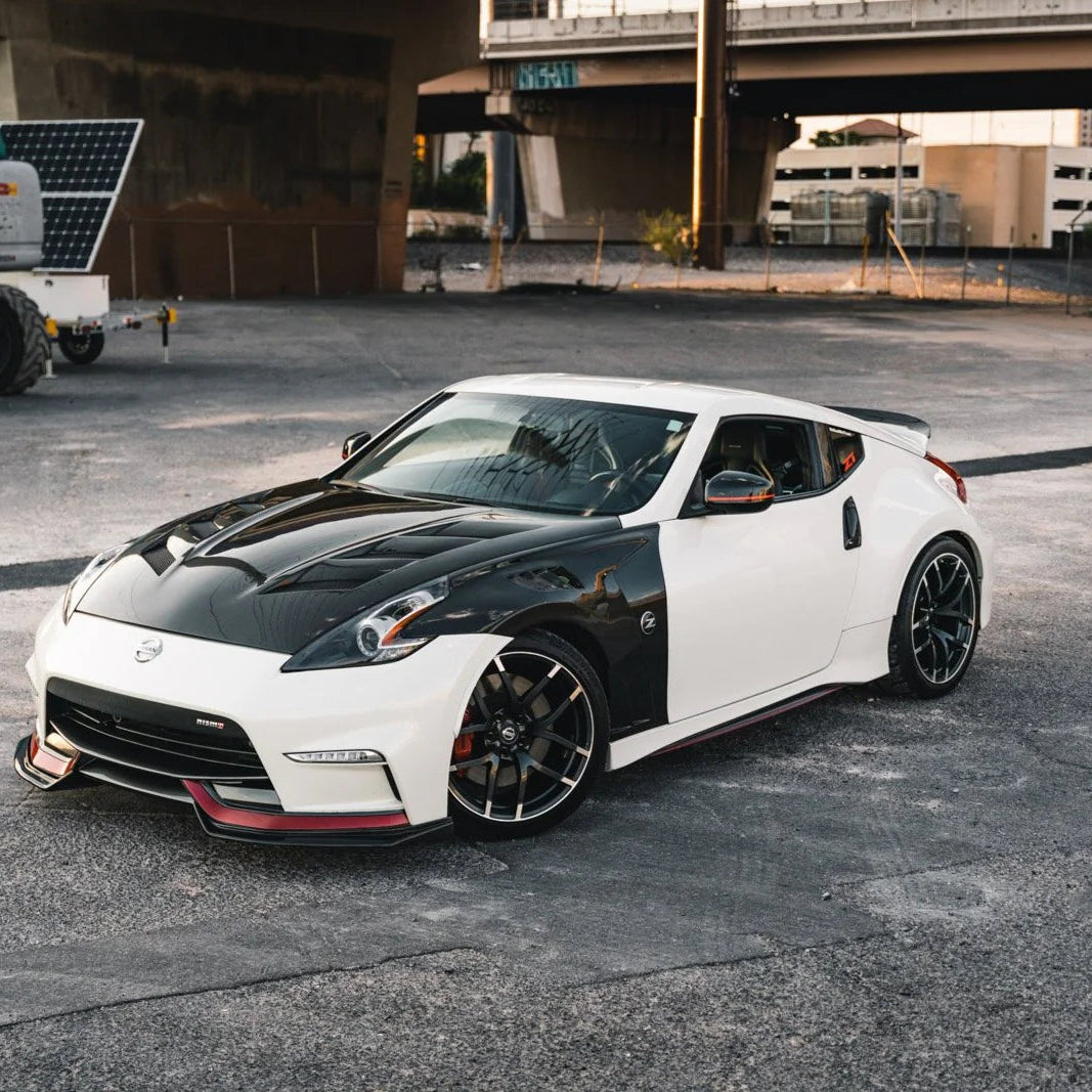 BimmerVault – AMS Style Carbon Fiber Hood – Nissan 370z