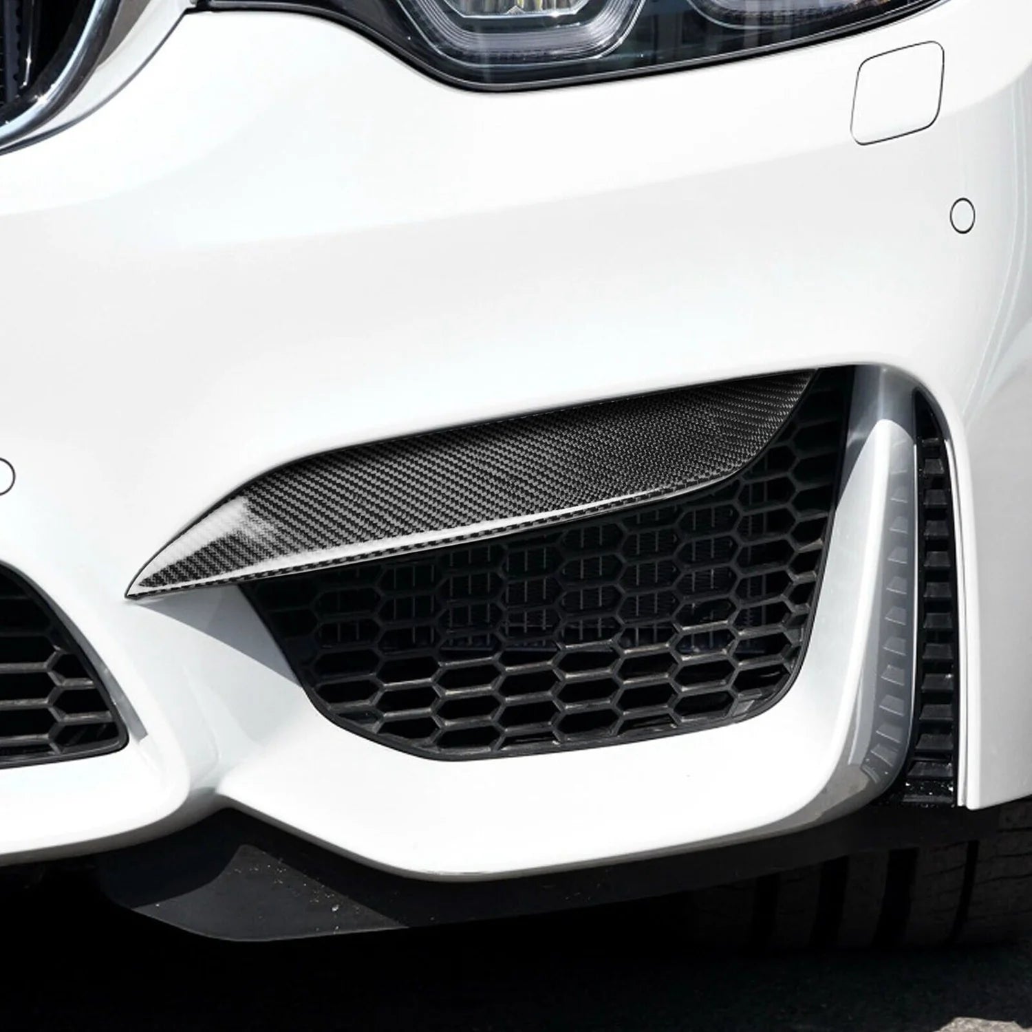 CARBON FIBER FRONT BUMPER AIR VENT COVER FOR BMW F80 M3 F82 F83 M4 201 ...