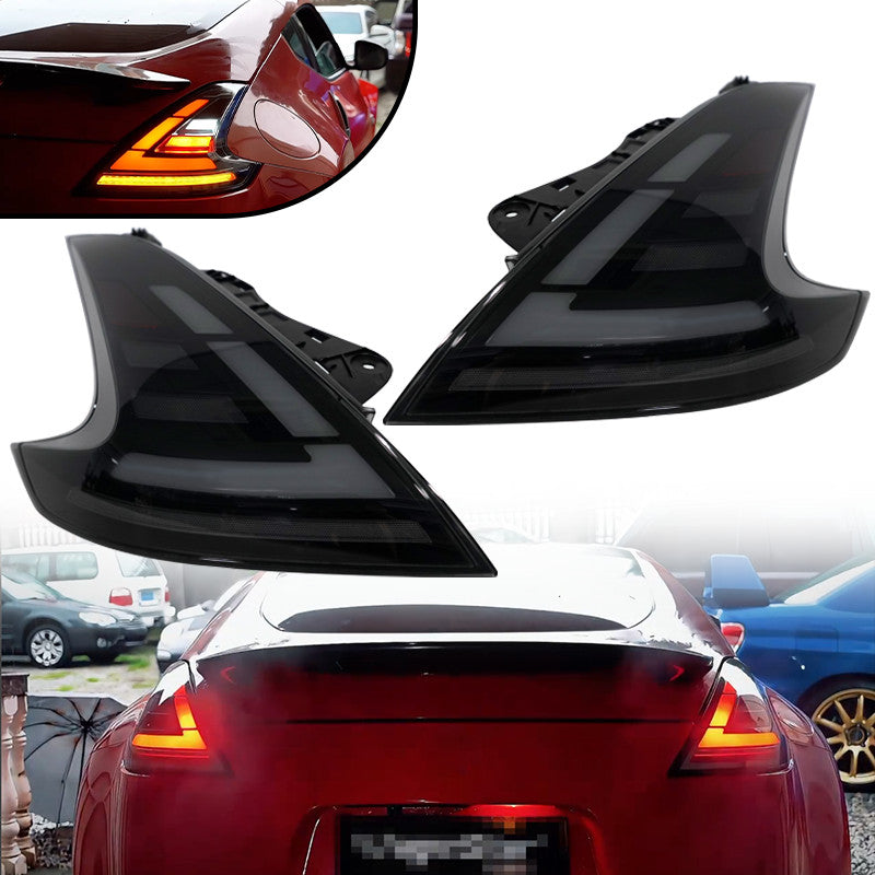 Clear LED DRL Turn Signal Tail lights For 09-21 Nissan 370Z Fairlady Z34