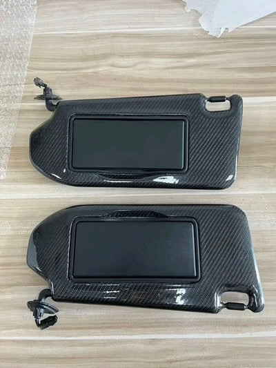 CARBON FIBER SUN VISORS WITH MIRRORS FOR G37 COUPE & SEDAN