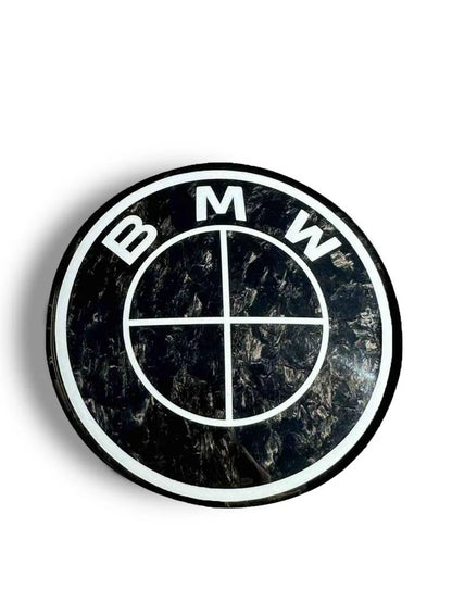 Carbon emblem (logo) for BMW. Two badges 82mm
