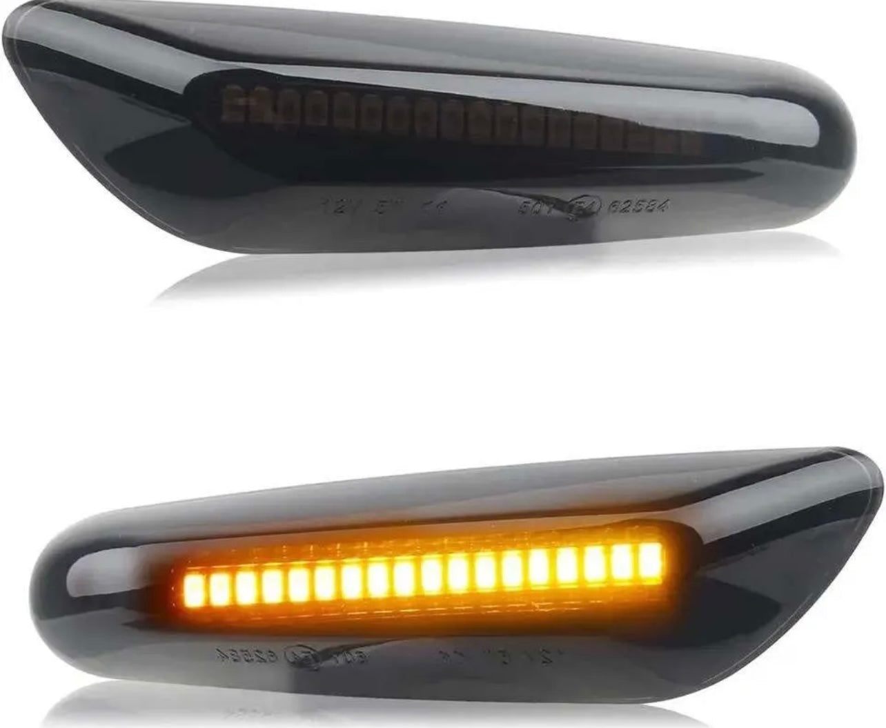 Sequential Smoked LED Side Marker Lights E9x