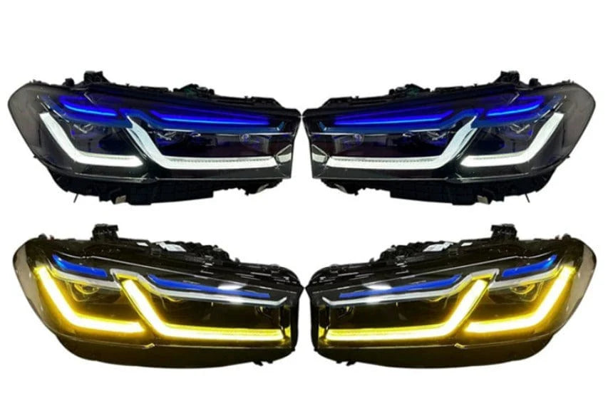 Laser Style Yellow / White Color Switching LED Headlights - F90 M5 / G30 5 Series