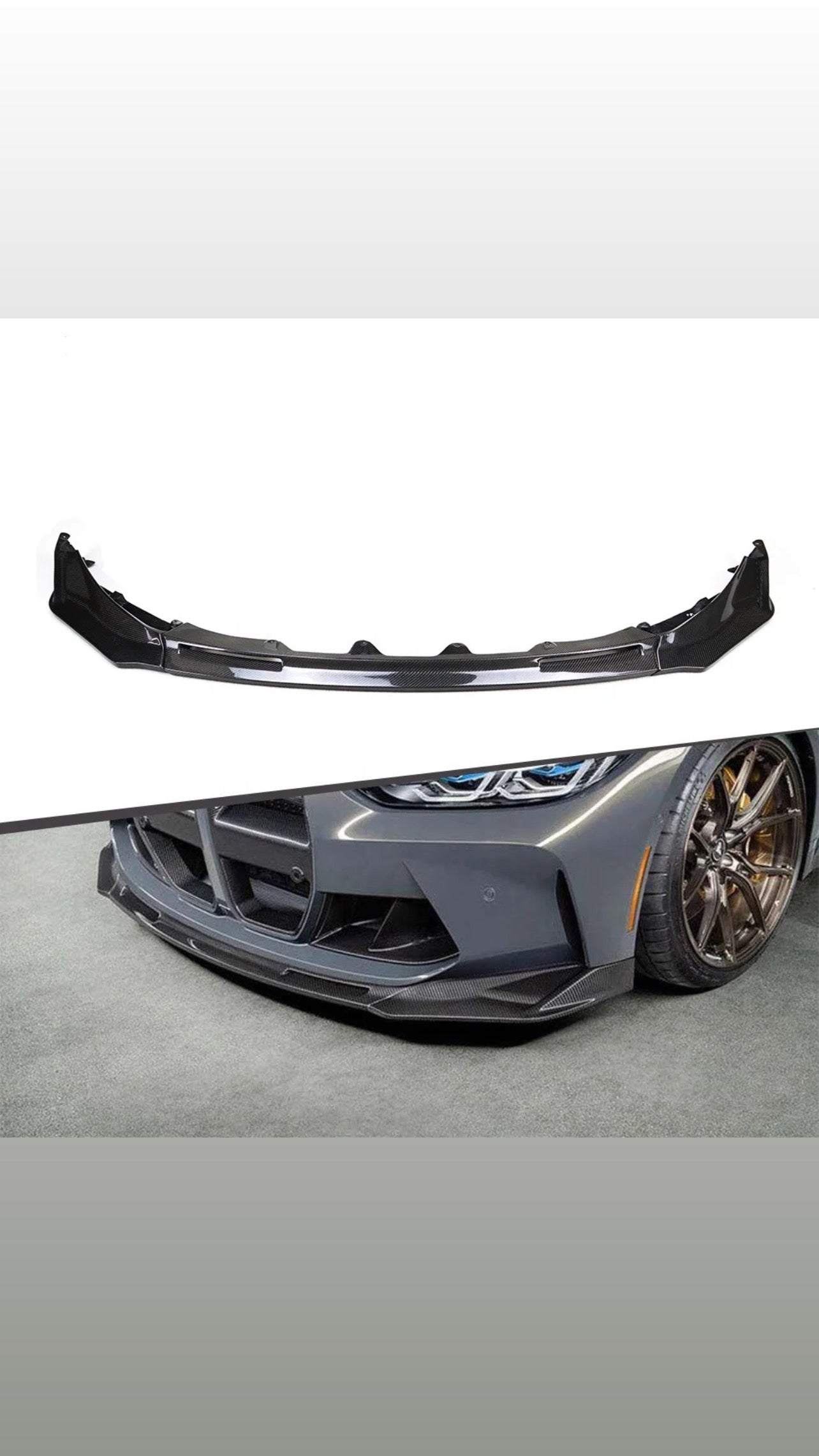 BIMMER VAULT G8X CARBON FRONT LIP