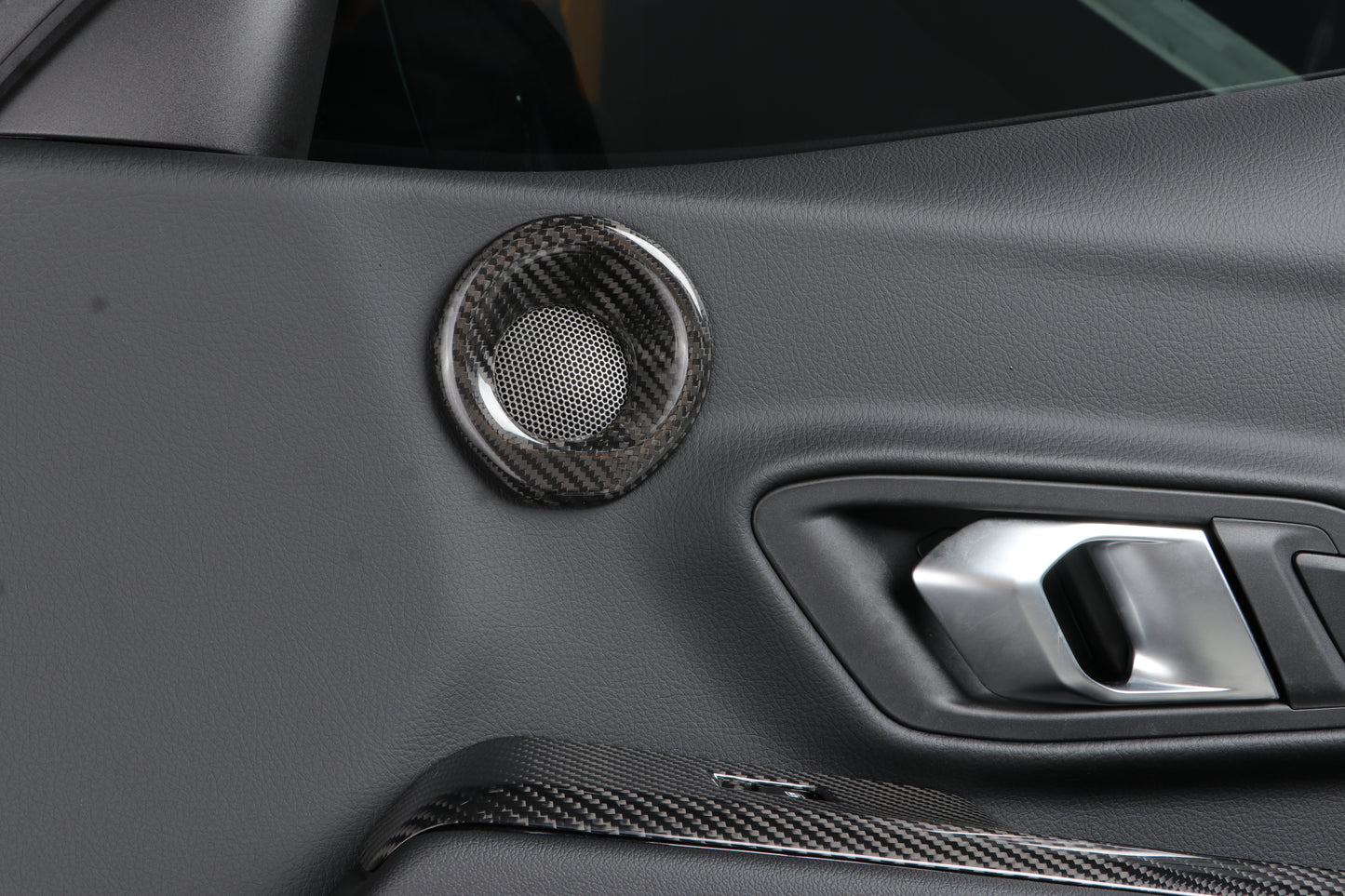 Carbon Fiber Door Audio Speakers Covers - Toyota Supra A90+