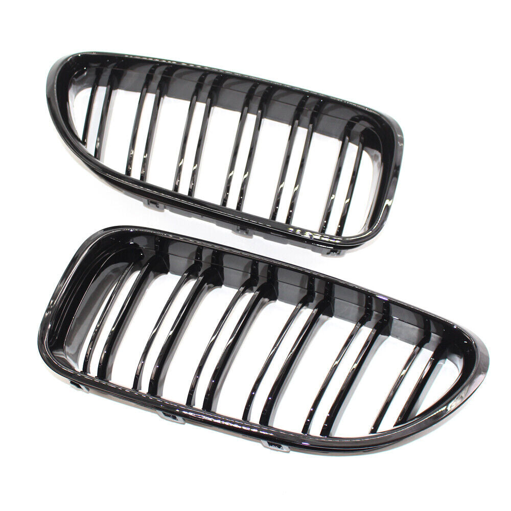 LCI  BMW E92 E93 M3 Front Bumper Kidney Grills Gloss Black F80 Style