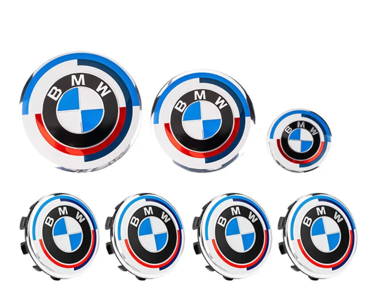 7PCS 50th Anniversary For BMW Emblem