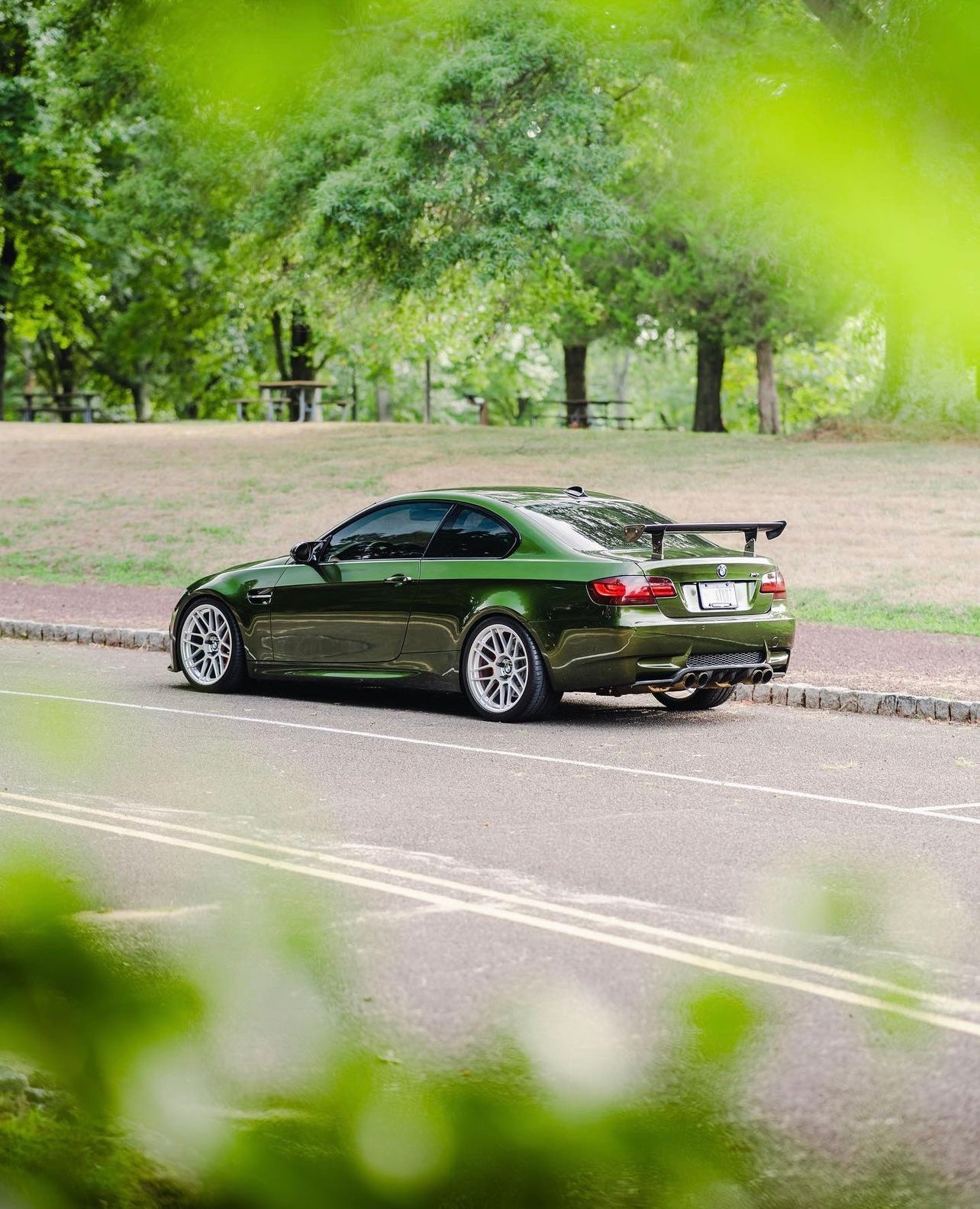 BMW GTS Style Carbon Fiber Rear Wing Spoiler for